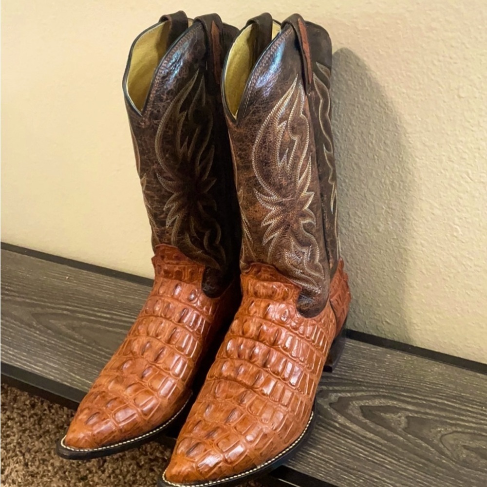 Gator cowboy western boots
